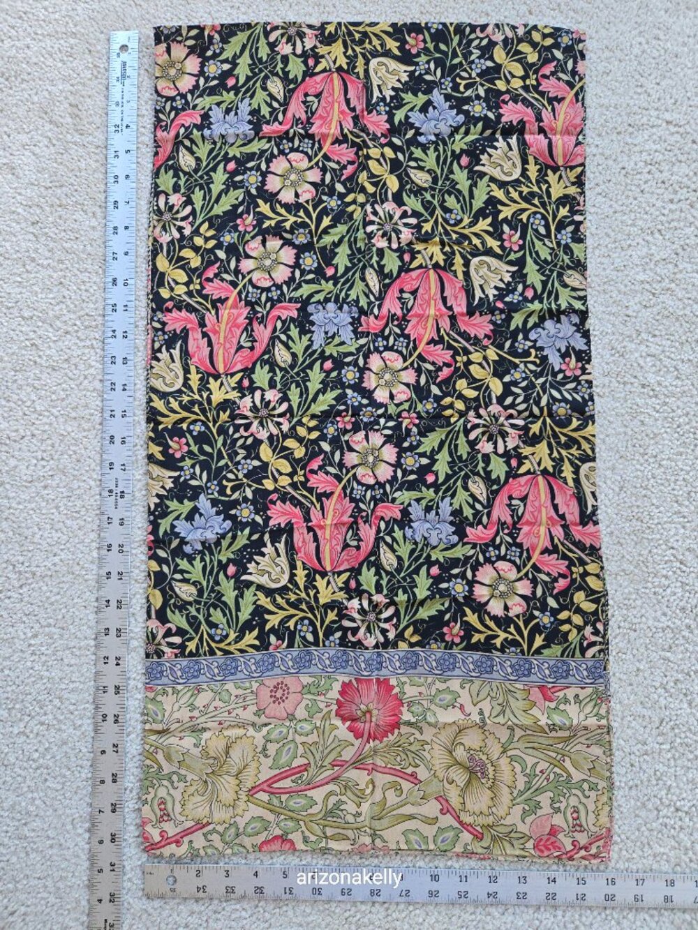 NWT The Met Silk Oblong Scarf William Morris
